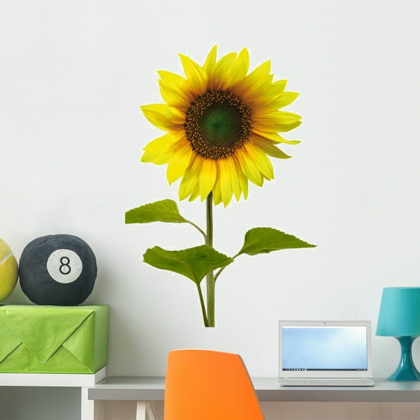 NEW 24”x12” Yellow Triple Sunflowers Vinyl Wall Art Decor Decal Sticker
